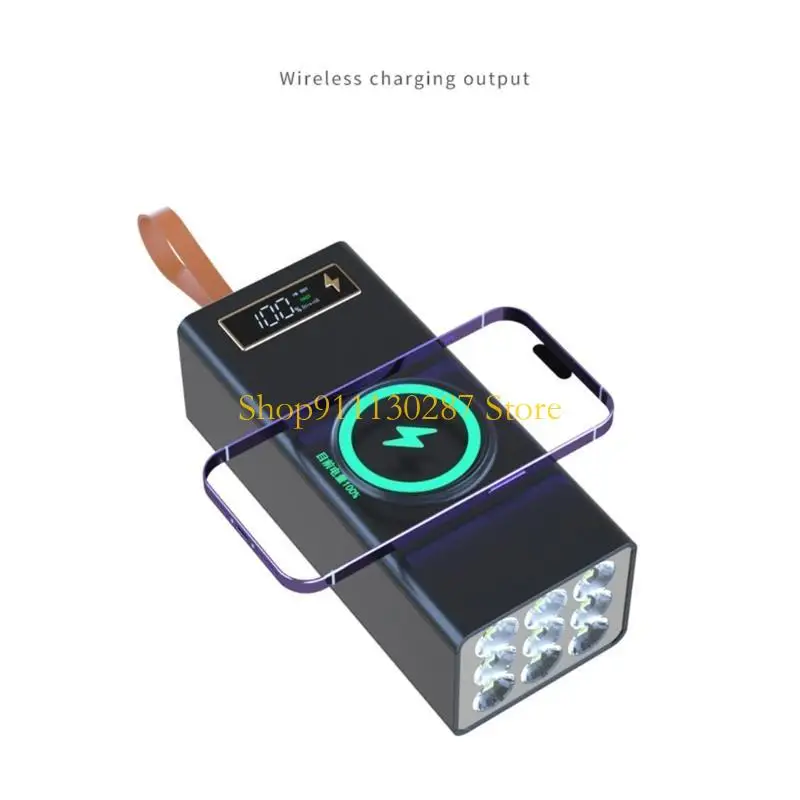 J1HC DIY Case para batería 21x18650 Caja soporte plástico 15W Carga inalámbrica - imagen 2