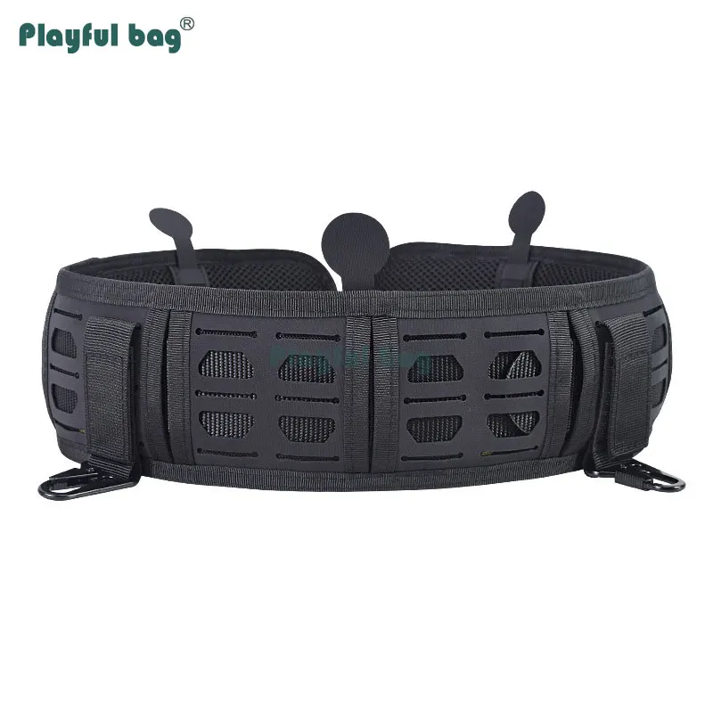 Pretina táctica para hombre, cinturón Molle multifuncional con corte láser, equipo de caza para adiestramiento al aire libre ajustable de alta calidad AQB156 - imagen 2