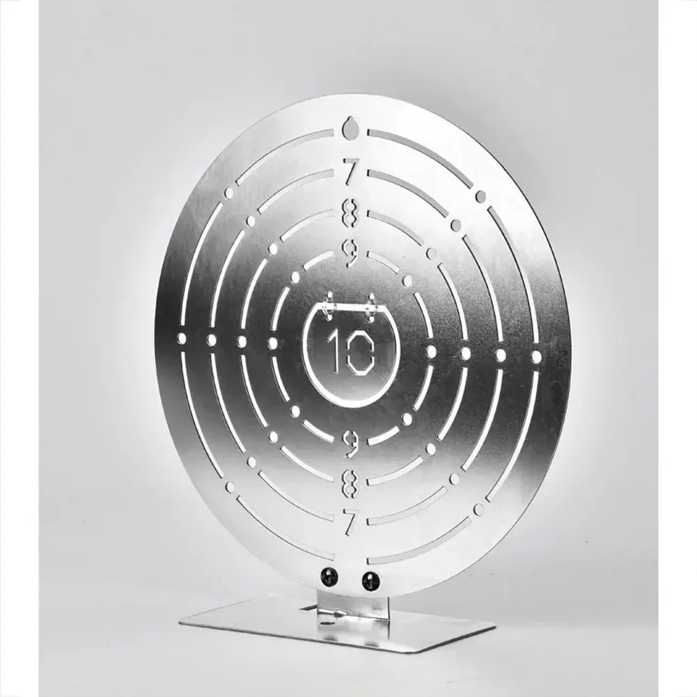 Objetivo de práctica de Base reforzada estable fuerte de acero inoxidable redondo de 9 pulgadas objetivo de entrenamiento de tiro IPSC de Paintball - imagen 3