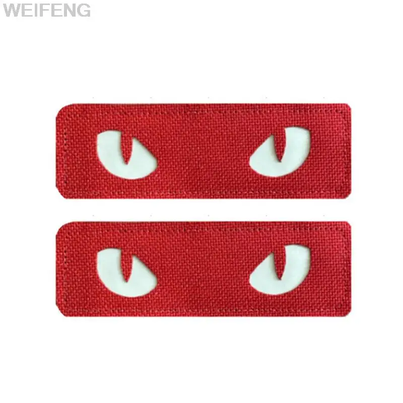 Parche noctilucente reflectante táctico con ojos de gato, insignia de combate que brilla en la oscuridad, parche de identificación para casco táctico, uniforme de mochila - imagen 5