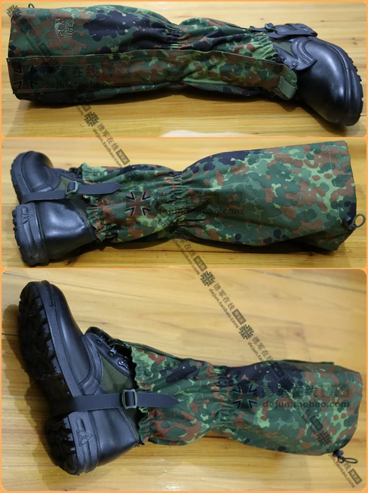 Polainas tácticas para piernas: protección multienvejecimiento para senderismo, defensa con arena en el desierto y deportes de nieve - imagen 4