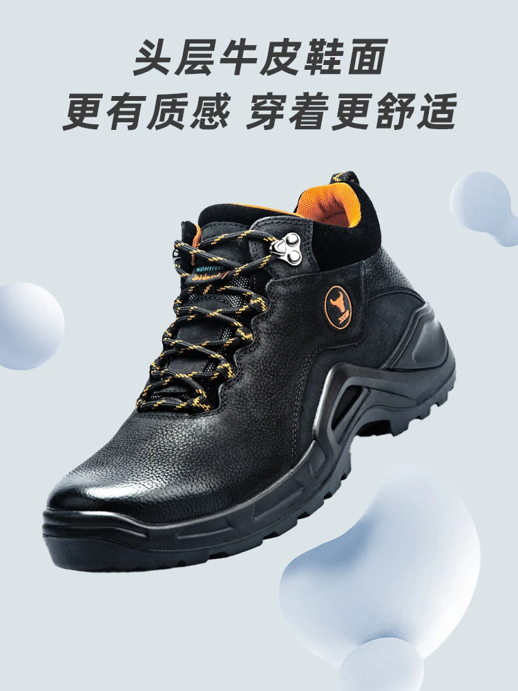 XGN-zapatos de senderismo de piel de vaca para hombre, zapatillas antideslizantes impermeables para eventos, botas de caza, botas tácticas de viaje de combate en el desierto - imagen 5