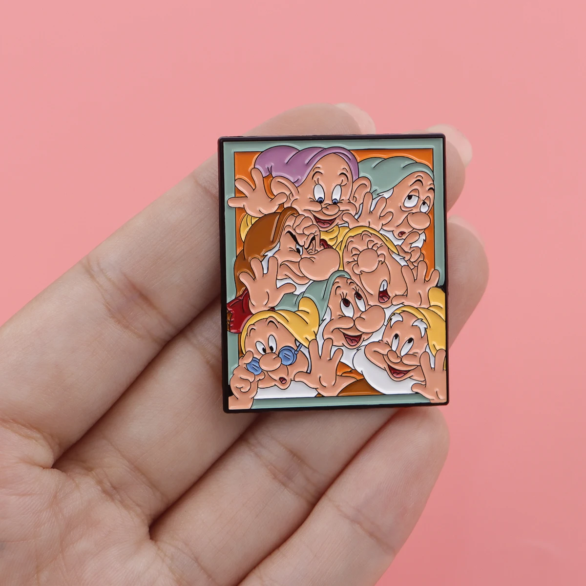 2 broches de clavija de esmalte de dibujos animados para hombres viejos para decoración de ropa de mujer, accesorios de insignia de sombrero - imagen 3