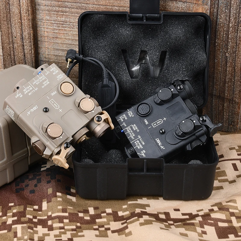 WADSN- DBAL-A2 simplificado de nailon, punto rojo, verde, azul, indicador de puntería, luz LED estroboscópica blanca, linterna para arma de caza - imagen 4