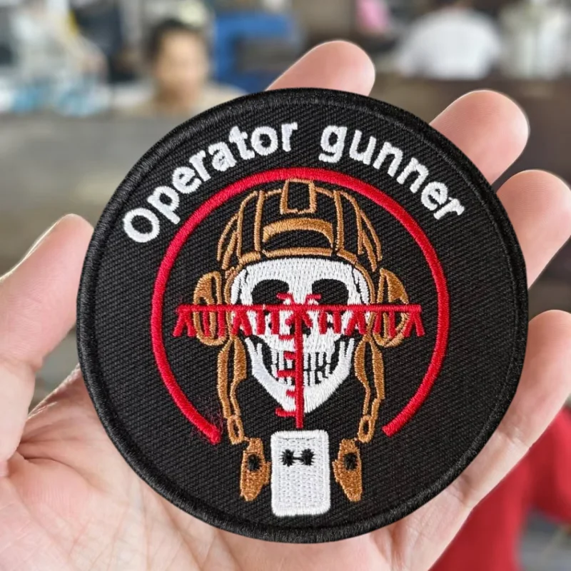 Parche bordado de operador, chaleco táctico, insignia de moral con gancho y bucle, pegatinas decorativas para mochila, parches para brazalete para ropa - imagen 5