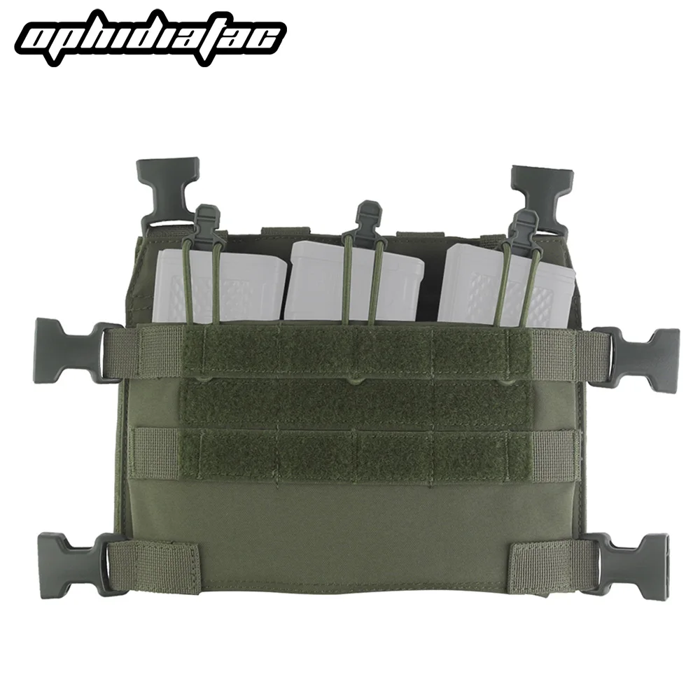 OPHIDIAN Tac Equipo externo de montaje en el pecho MOLLE External R Modelo M4 Montaje triple 5.56 Panel de chaleco de caza