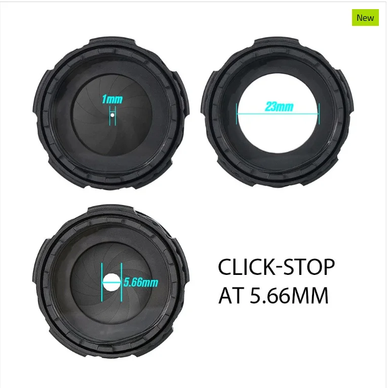 Dispositivo de visión nocturna NVG con control de apertura de flujo de luz ajustable, lente protectora versión metálica para PVS14/pvs31/GPNVG18 - imagen 4