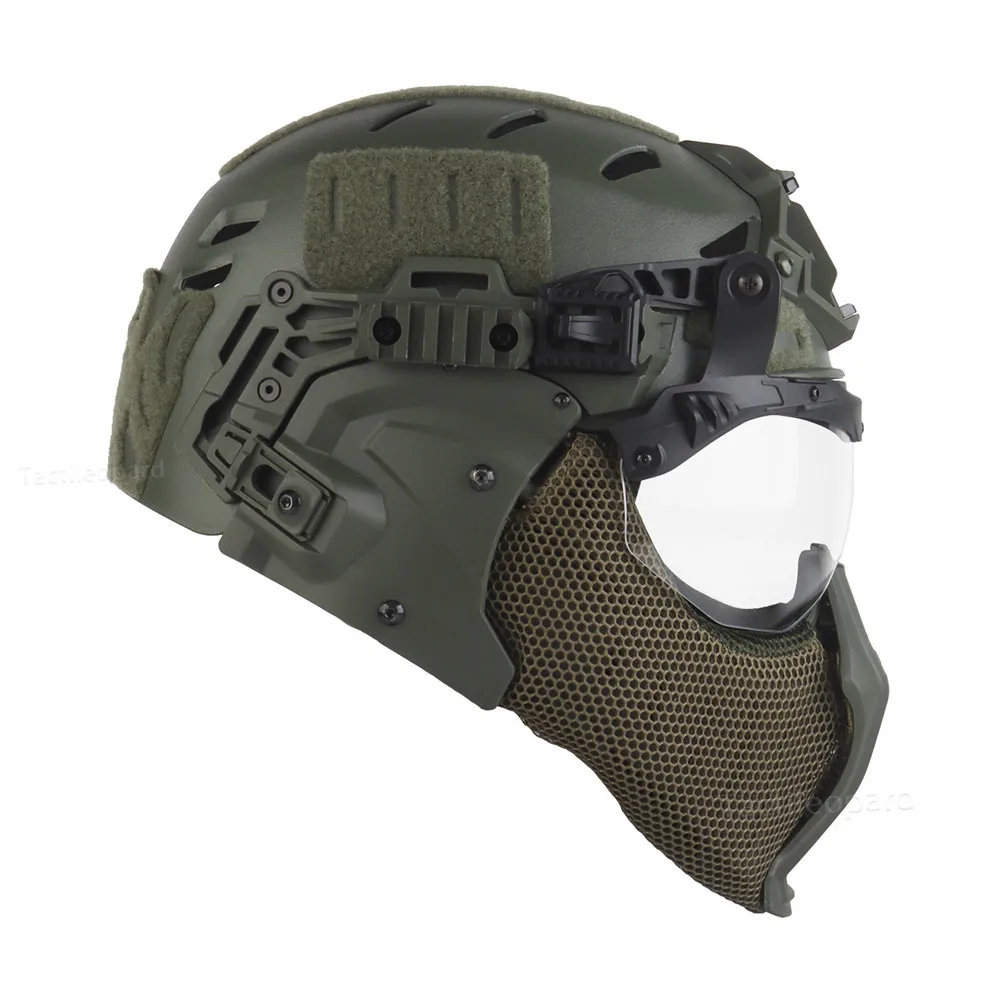 Casco táctico Wendy 3,0 de protección completa, equipo de entrenamiento Airsoft para caza - imagen 2