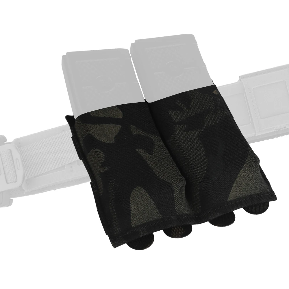 Bolsa Mgazine doble elástica 5,56, bolsa de almacenamiento ligera táctica, chaleco de caza, soporte Molle, cuchillo, antorcha, bolsa de torniquete - imagen 2