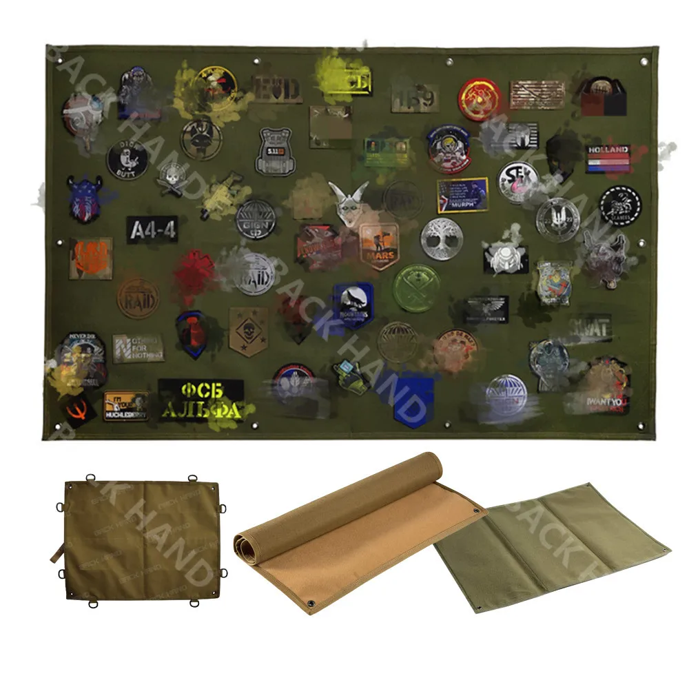 Tablero de exhibición de parches, parches de moral tácticos de nailon, soporte para parches de ropa para militares - imagen 5