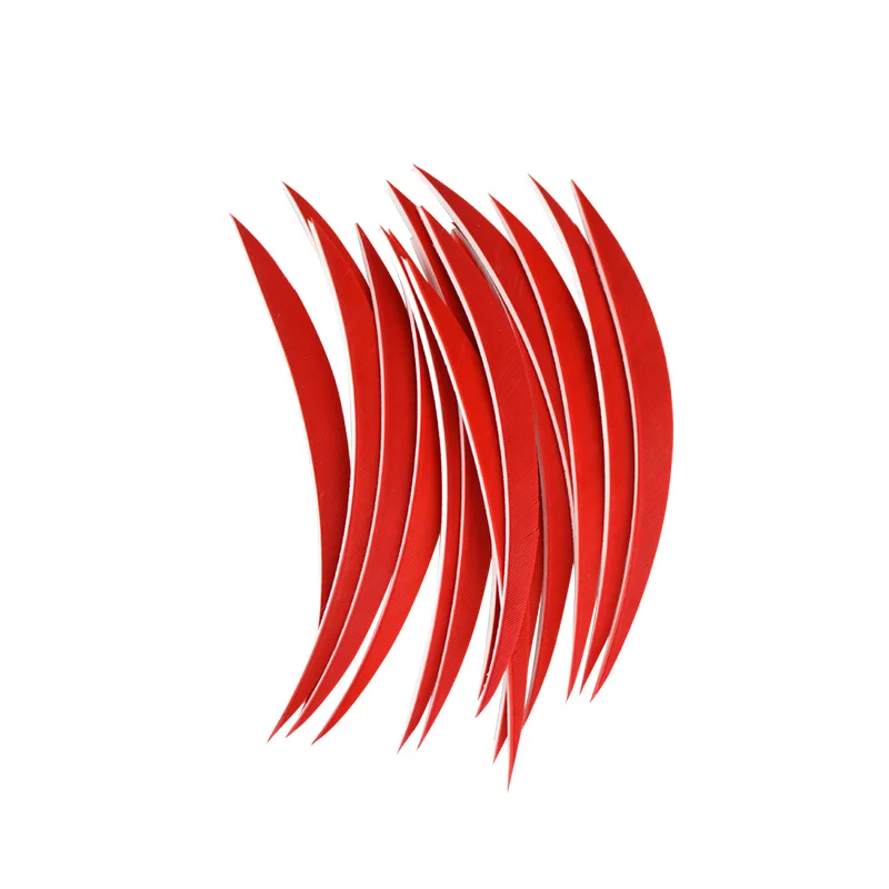 Flecha de tiro con arco de 5 pulgadas, pluma de pavo, ala derecha, 4 colores, bricolaje, flechas, eje, accesorios de caza para tiro al aire libre, 30/60 piezas - imagen 4