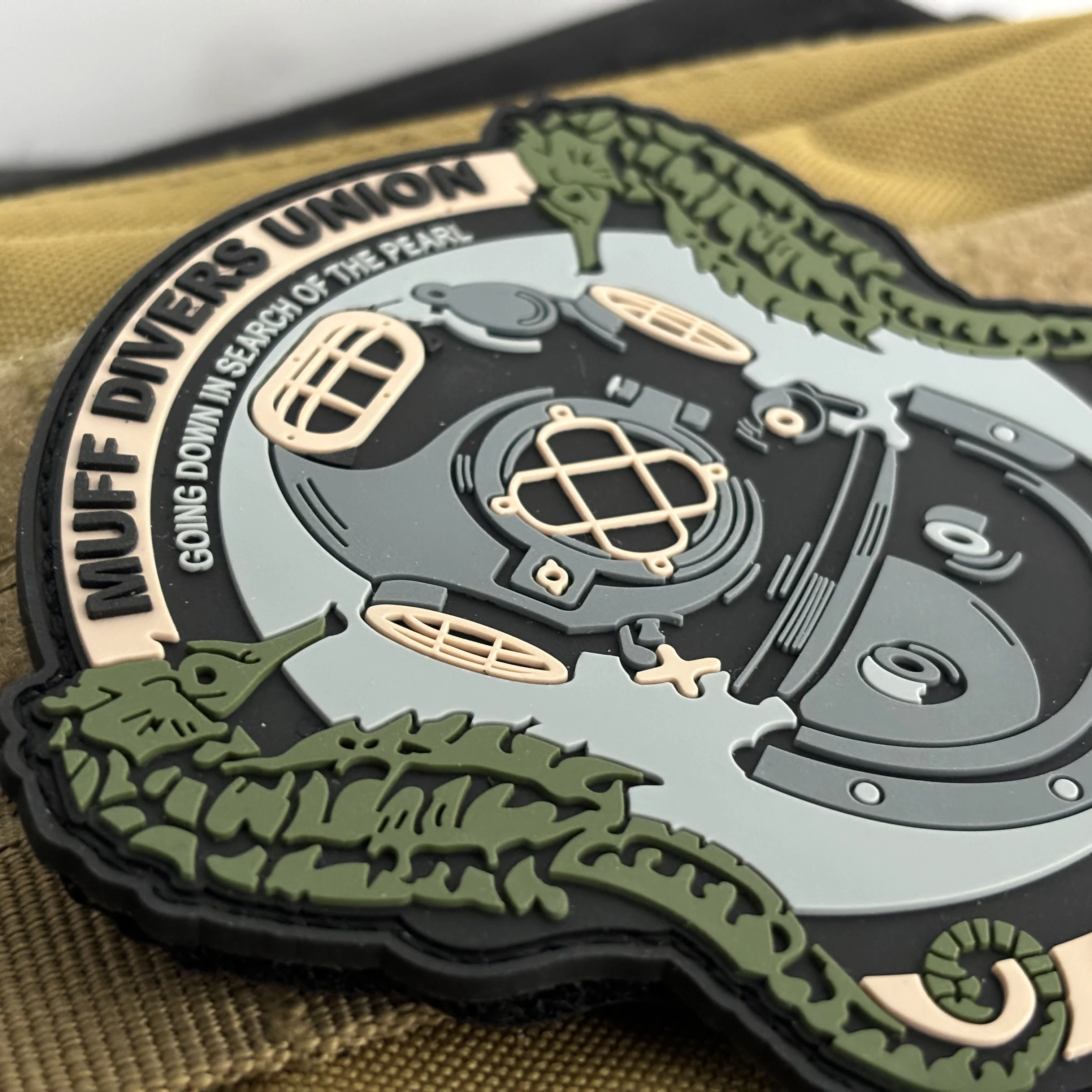 Parche de PVC de Unión para buzos, parche para ropa con gancho y bucle, mochila de buceo, pegatinas tácticas, insignias de moral, apliques - imagen 5