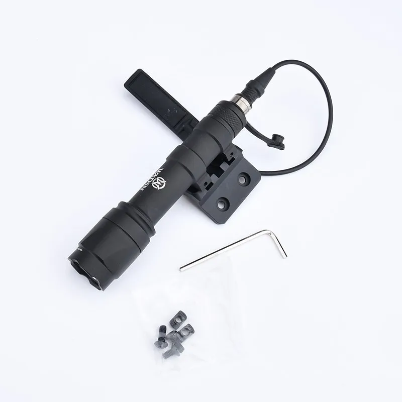 WADSN linterna táctica M300 foco de caza al aire libre M600C Base de montaje compensado M600 Base de luz de explorador compatible con Mlok Keymod - imagen 5
