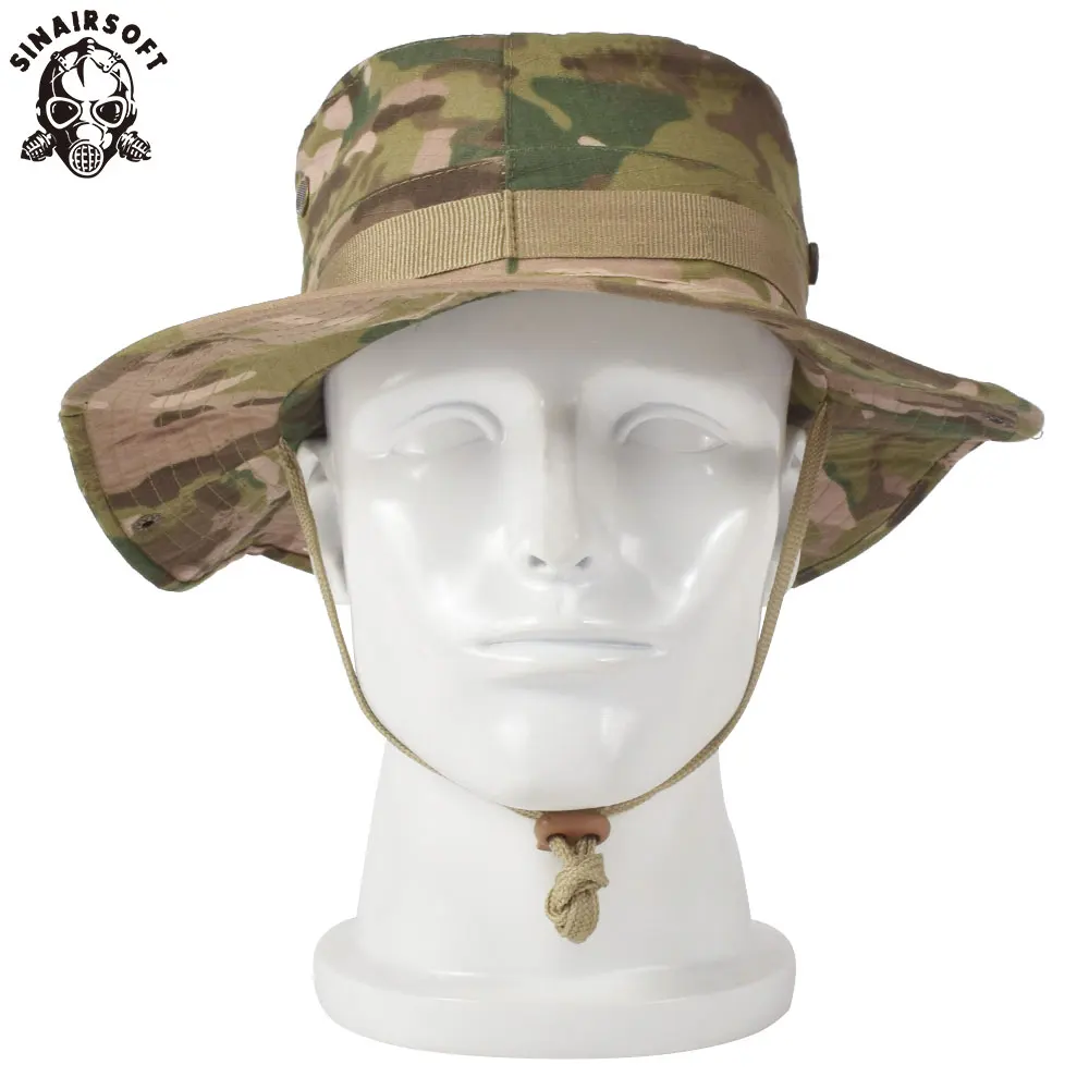 SINAIRSOFT verano táctico Bonnie caza sombrero camuflaje deportes al aire libre montañismo gorra hombres Nylon pesca camping LY1203 - imagen 2