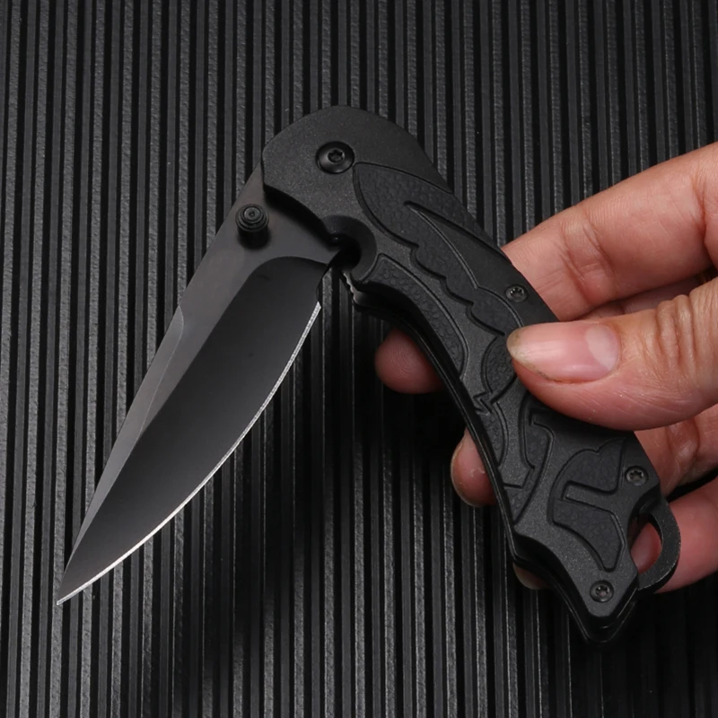 Cuchillo plegable multiusos para acampar al aire libre, cuchillo de supervivencia afilado de alta dureza, kni de frutas portátil creativo - imagen 4