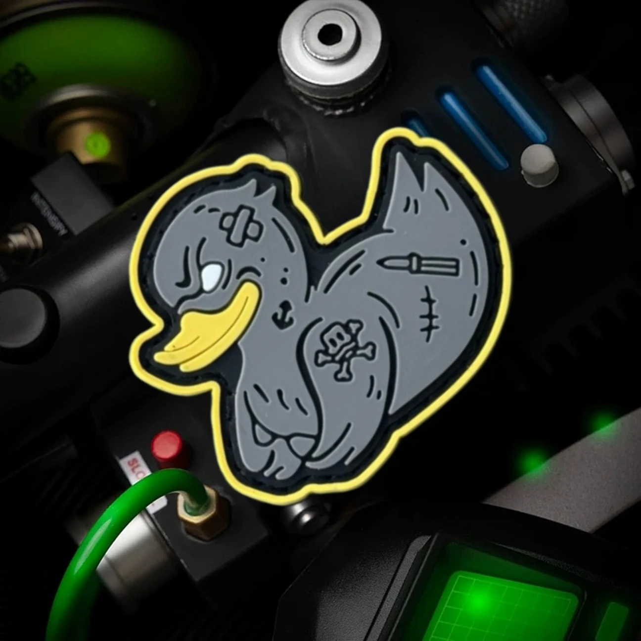 Parche de insignia de moral de pato EDC, apliques militares, emblema táctico de PVC, gancho y bucle para ropa, mochila, pegatinas, accesorios