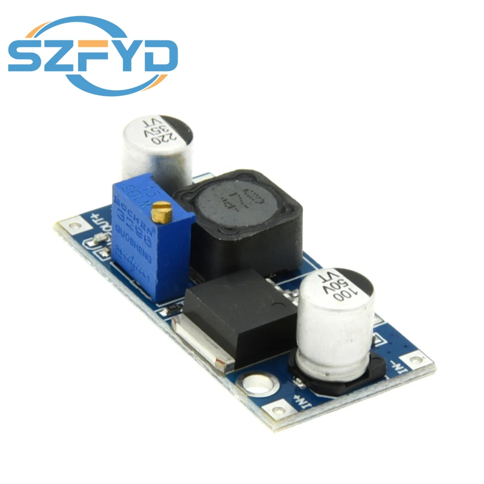 1-10 Uds DC-DC convertidor reductor módulo LM2596 salida de fuente de alimentación 1,25 V-30V DIP - imagen 3