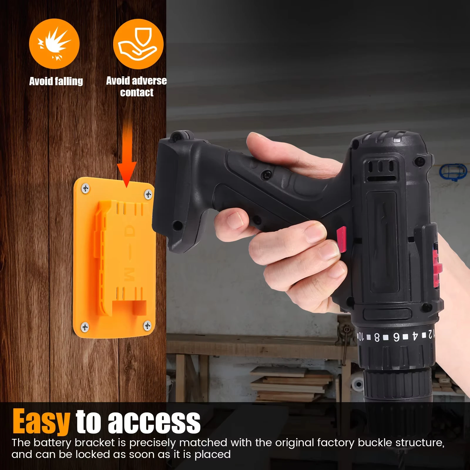 DeWalt/Milwaukee Soporte de pared para herramientas inalámbricas - imagen 5