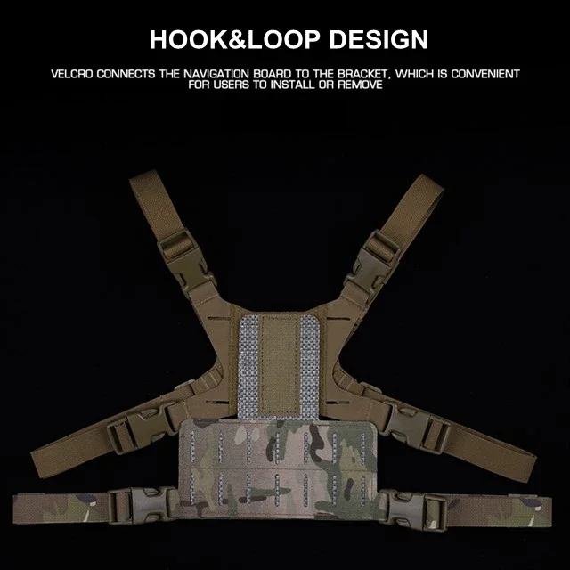 Accesorios para chaleco táctico, portador de placa, soporte para teléfono Molle, soporte de navegación para teléfono móvil, accesorio MOLLE - imagen 5