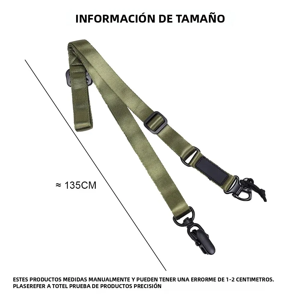 Eslinga táctica para Rifle de misión MS2, cuerda ajustable de doble punto, correa de seguridad para pistola, cordón multifunción CS - imagen 2