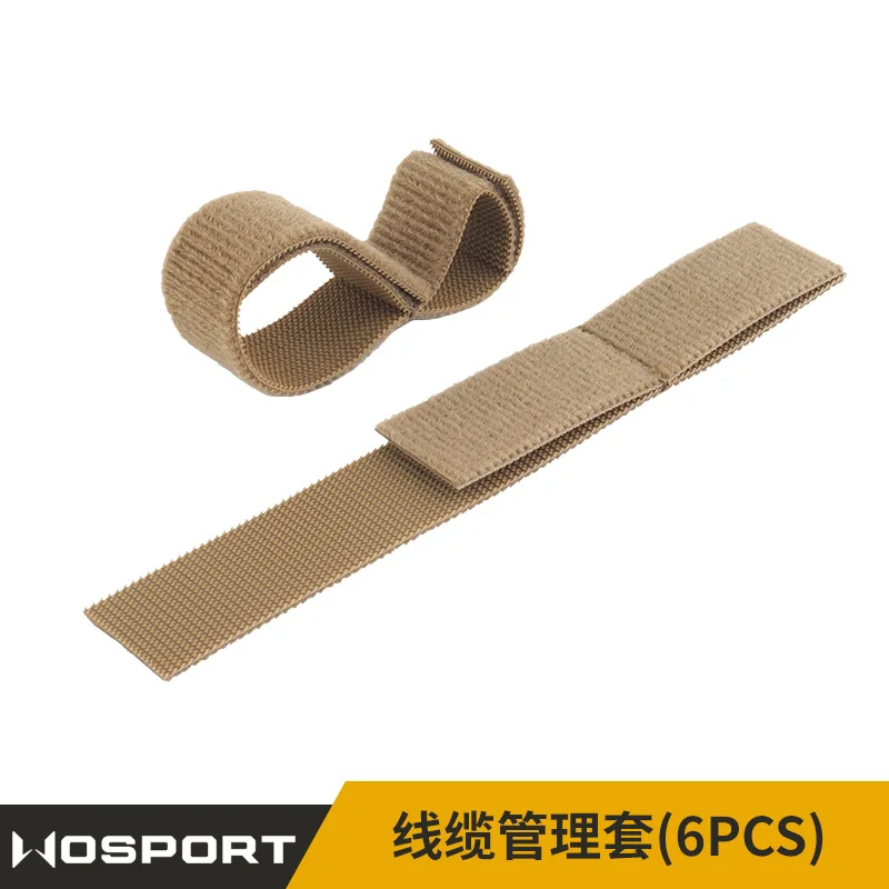 Organizador de accesorios Molle táctico para exteriores, funda para gestión de cables, cinturón, soporte de gancho y bucle, 6 piezas - imagen 3