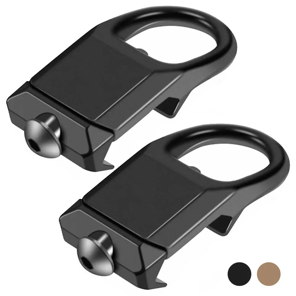 Hebilla táctica de separación rápida QD Sling adaptador de montaje de acero accesorio apto para riel de 20mm Airsoft Rifle accesorios de pistola de caza
