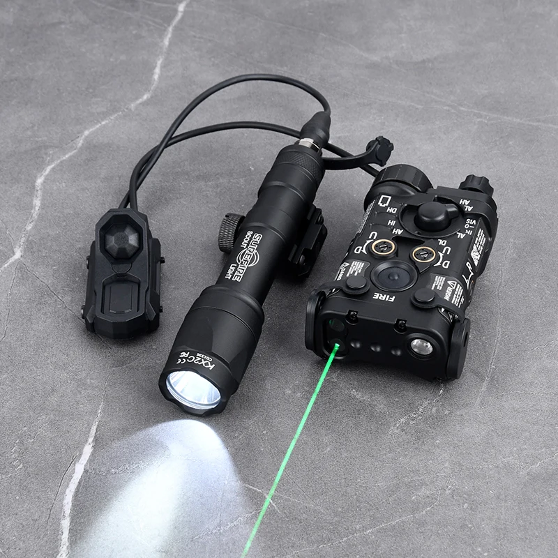 Indicador táctico de Metal NGAL, luz roja, verde, azul, Surefir M300A, M600C, luz de explorador de caza con interruptor de Control Dual AXON, apto para riel de 20MM - imagen 2