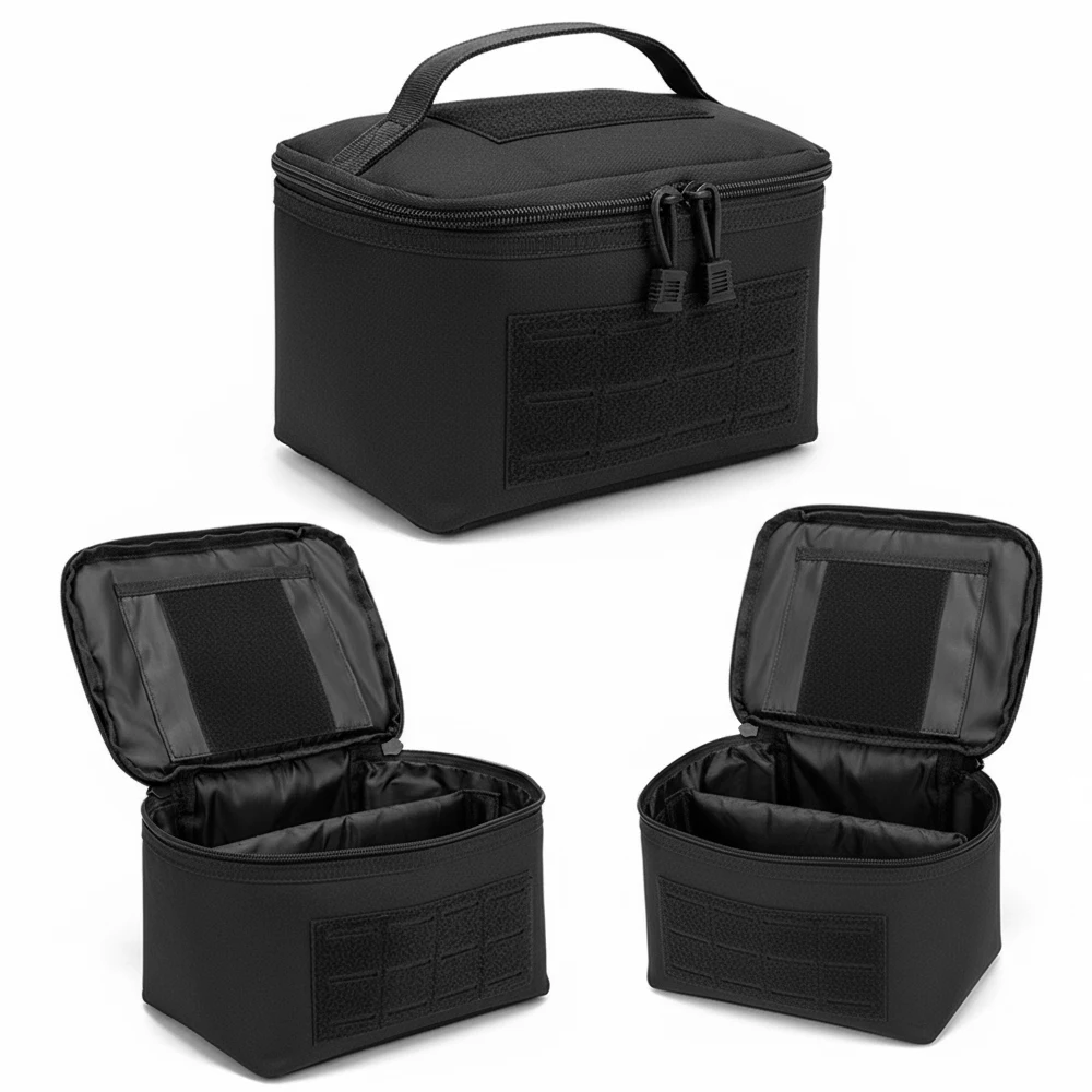 Bolsa de almacenamiento de municiones, bolsa para cartuchos de Rifle, caja de municiones táctica, bolso de concha para balas al aire libre, estuche de almacenamiento para balas de pistola y escopeta - imagen 4