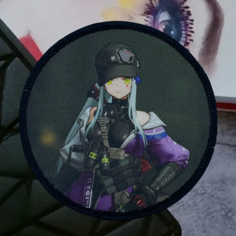 Insignia de moral táctica de primera línea para niña, parche para sombrero, brazalete táctico para niña, gancho y bucle, accesorios para mochila militar, pegatinas - imagen 5