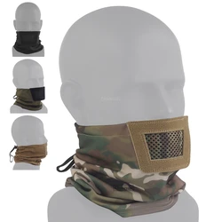 Máscara de protección de Paintball malla acolchada transpirable media cara senderismo Camping deportes bufanda máscara ciclismo tiro máscaras a prueba de viento