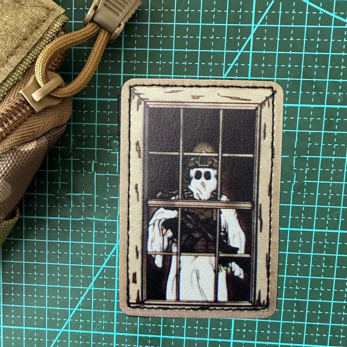 Parches tácticos de insignia de moral de PU fantasma, brazalete personalizado de muerte, pegatina de gancho y bucle, accesorios para mochila al aire libre, pegatinas - imagen 4