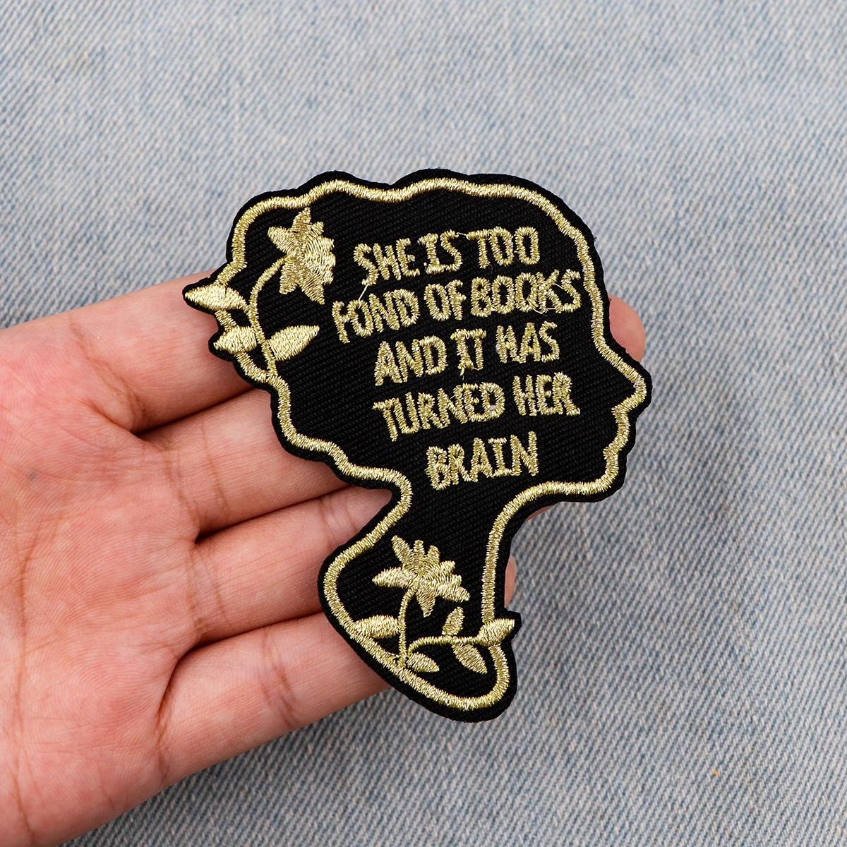 Parches bordados con letras de melocotón para ropa, pegatinas para ropa, apliques de planchado DIY, rayas para chaqueta, Jeans - imagen 4