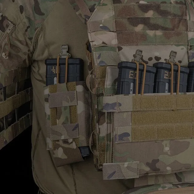 Bolsa lateral para cargador, equipo de chaleco de caza, equipo de aparejo de pecho, equipo Airsoft, serie táctica R 556 M4 - imagen 5