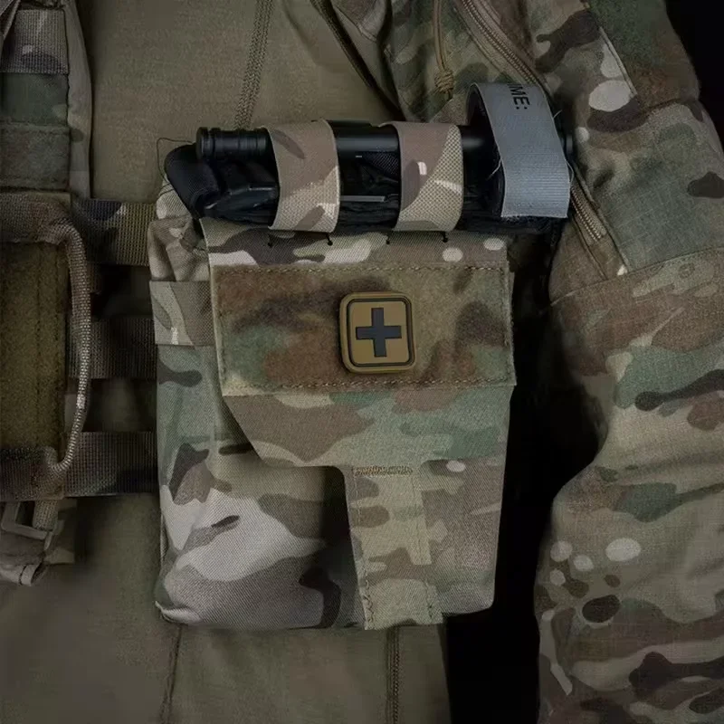 Bolsa Molle para primeros auxilios para traumatismos, adecuada para senderismo y acampada, equipo salvavidas de emergencia - imagen 2