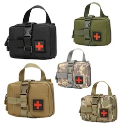 Bolsa táctica EMT mejorada, bolsa Molle IFAK EDC, botiquín de primeros auxilios para exteriores, bolsa de supervivencia para acampada, chaleco, kit de herramientas médicas de emergencia