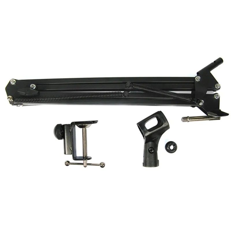 Soporte brazo para micrófono, soporte tijera con brazo suspensión para transmisión en estudio, PN, envío directo - imagen 4