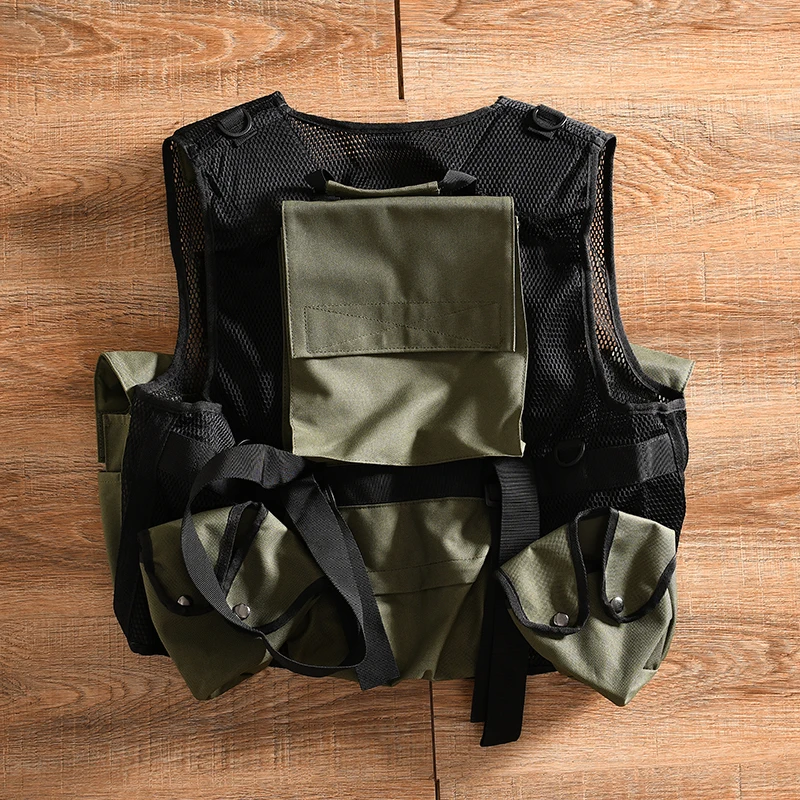 Chaleco táctico multibolsillo informal transpirable para acampar - imagen 4
