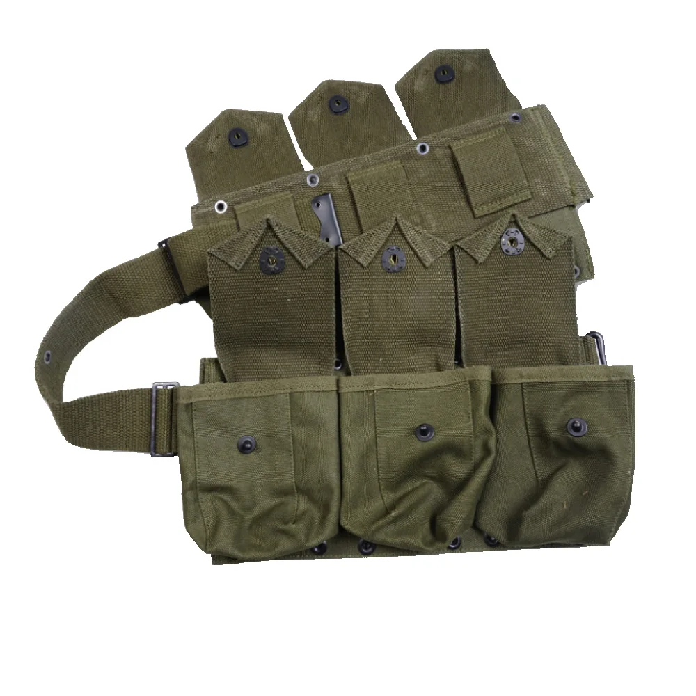 Bolsa de herramientas de réplica del ejército de EE. UU. de la Segunda Guerra Mundial, bolsa para 6 celdas, bolsa táctica B.A.R.Pocket Molle, bolsa dura para hombres - imagen 4