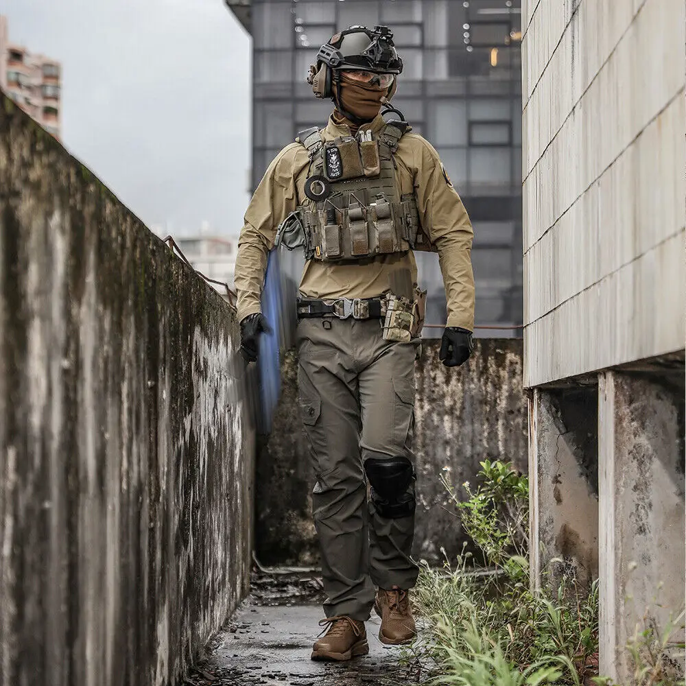 Emersongear etiqueta azul "Apocalypse", camiseta de manga larga, Polo, camisetas diarias, camiseta para caza, senderismo, Camping al aire libre EMB9630 - imagen 3