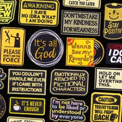 Parche bordado personalizado con texto termoadhesivo táctico