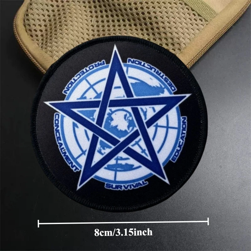 Brazalete táctico con estampado de Chevron "Salt Out of All Khaki", parche con gancho, insignia de moral, parches militares, ropa, mochila - imagen 2