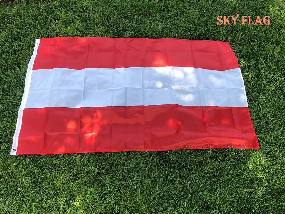 SKY FLAG Bandera de Austria 90x150cm colgante de poliéster impreso en bandera de Austria Banner para decoración del hogar - imagen 2