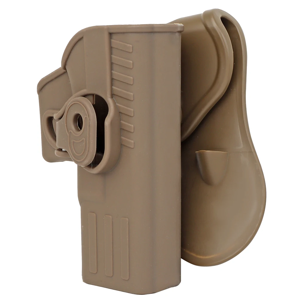 Funda de pistola de mano derecha para TOKYO MARUI KJW GLOCKS, ajustable a 360 grados, funda de PE para pistola de caza táctica, se adapta a cinturón Molle Stystem - imagen 3