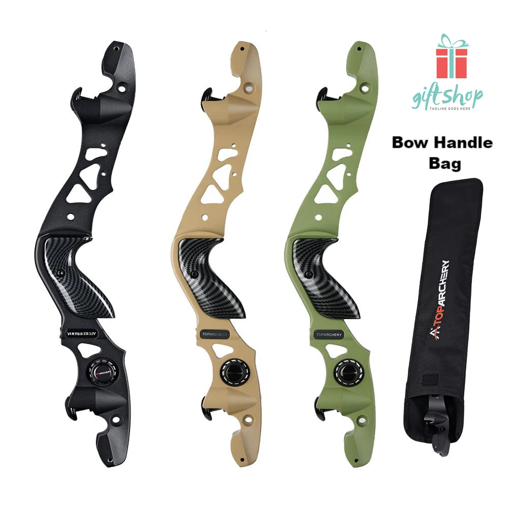 Tiro con Arco recurvo ILF de 19 pulgadas, Material de aluminio, mango de arco desmontable para mano derecha, accesorios para Deportes de caza al aire libre