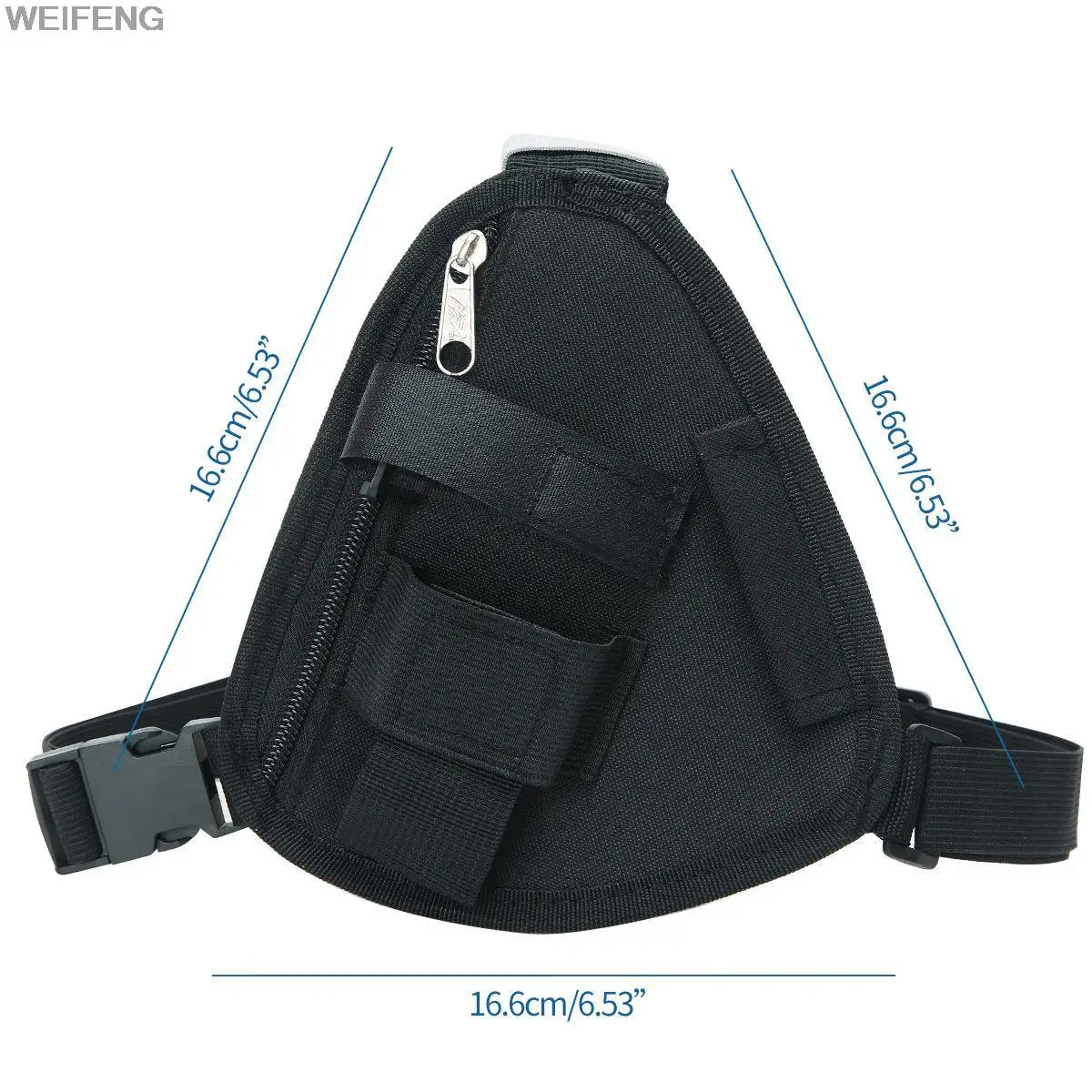 Bolsa táctica de walkie-talkie para el pecho, funda de Radio para el hombro, paquete de pecho para teléfono, funda de Radio bidireccional para exteriores - imagen 4