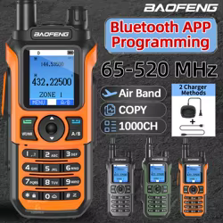Baofeng UV-21 PRO Walkie Talkie multibanda 1000CH AM FM Bluetooth programación NOAA VOX copia inalámbrica frecuencia V3 Radio bidireccional
