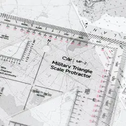 Buscador de Ángulos Táctico con Escala de Coordenadas, Equipo de Medición para Uso en Combate