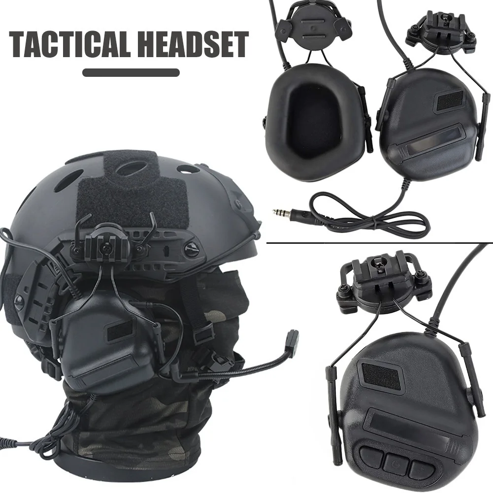 Casco táctico FAST PJ – Kit con funda, auriculares, linterna y gafas