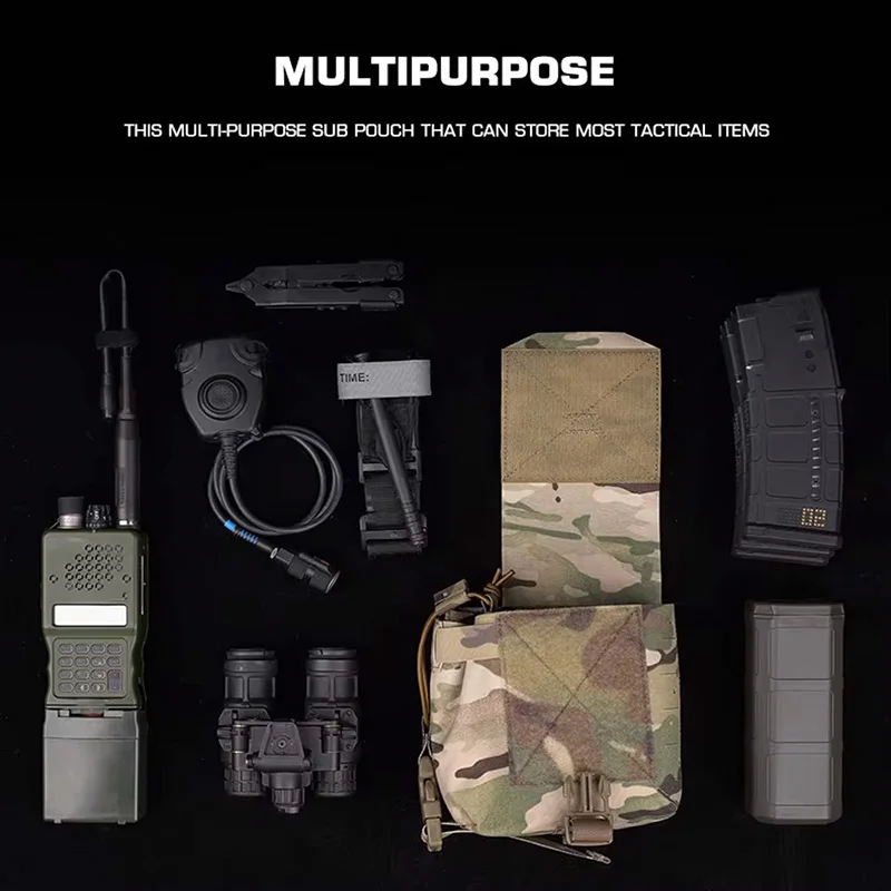 OphidianTac Bolsa lateral de radio multiusos MPU5, chaleco de caza, paquete Molle colgante en el pecho, bolsa para gafas de visión nocturna, bolsa para 556 mag - imagen 4