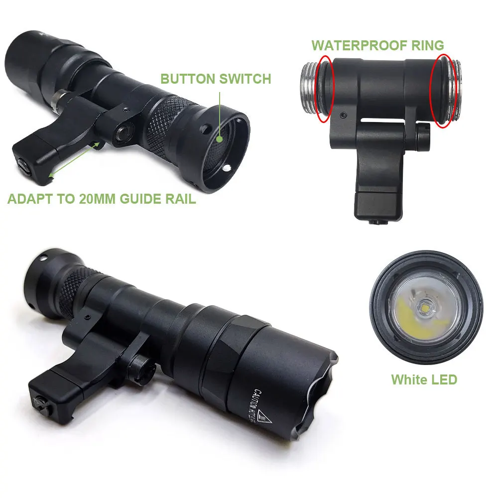 SOTAC M340V Linterna táctica estroboscópica LED blanca Picatinny - imagen 5
